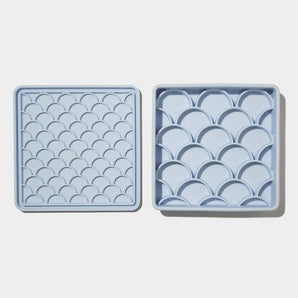 3-in-1 Fish Scale Slow Feeder Bowl | Sky
