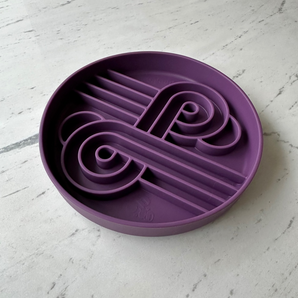 Official brand photo: Zoomies slow feeder bowl | Plum, view 2