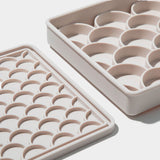Official brand photo: 3-in-1 Fish Scale Slow Feeder Bowl | Sand, view 2