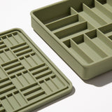 Official brand photo: 3-in-1 Parquet Slow Feeder Bowl | Olive, view 2