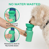 Springland Pets 20oz Flip Dog Travel Water Bottle in Green, image 6