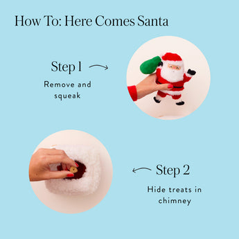 Here Comes Santa Interactive Snuffle Dog Toy - official product photo