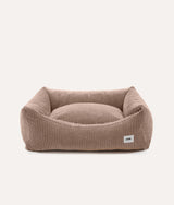 Mocha beige corduroy CAFIDE Snozy dog bed without the cushion
