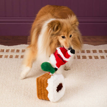 Here Comes Santa Interactive Snuffle Dog Toy - official product photo