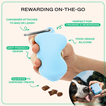 Springland Pets Silicone Dog Treat Dispenser in Sky Blue, image 3
