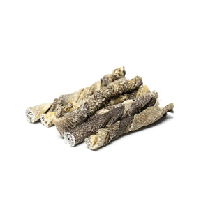 100% Natural Dried Cod Skin Twists