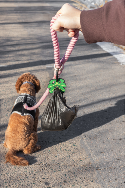 Monstera Leaf Poopy Loop - Dog Waste Bag Holder