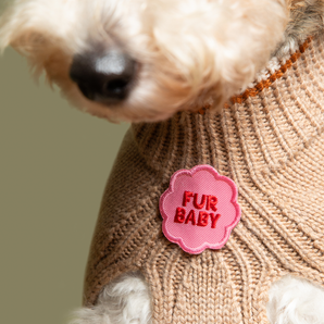 Fur Baby iron-on patch for dogs