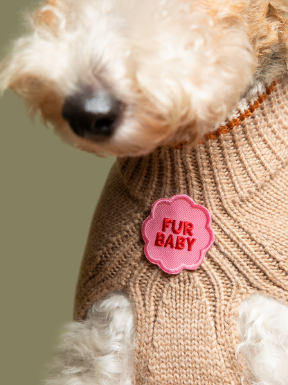 Fur Baby iron-on patch for dogs