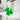 Hand Painted Balloon Dog Candle - Green