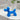 Hand Painted Balloon Dog Candle - Electric Blue