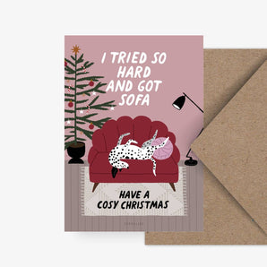 Holiday Postcard / Christmas Sofa