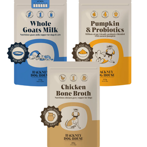 Bestseller Trio Bundle: Pumpkin, Goats Milk & Chicken Bone Broth Powder