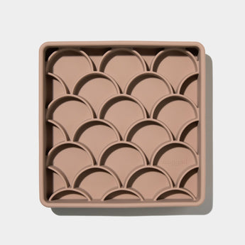 Official brand photo: 3-in-1 Fish Scale Slow Feeder Bowl | Fig, view 3
