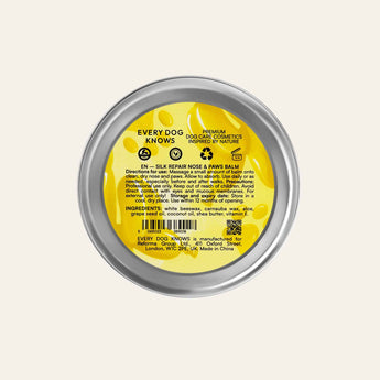 Every Dog Knows Silk Repair Nose & Paws Balm | 100 ml - back label