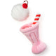 Aardbeienmilkshake 2-in-1 interactief stuiterspeeltje