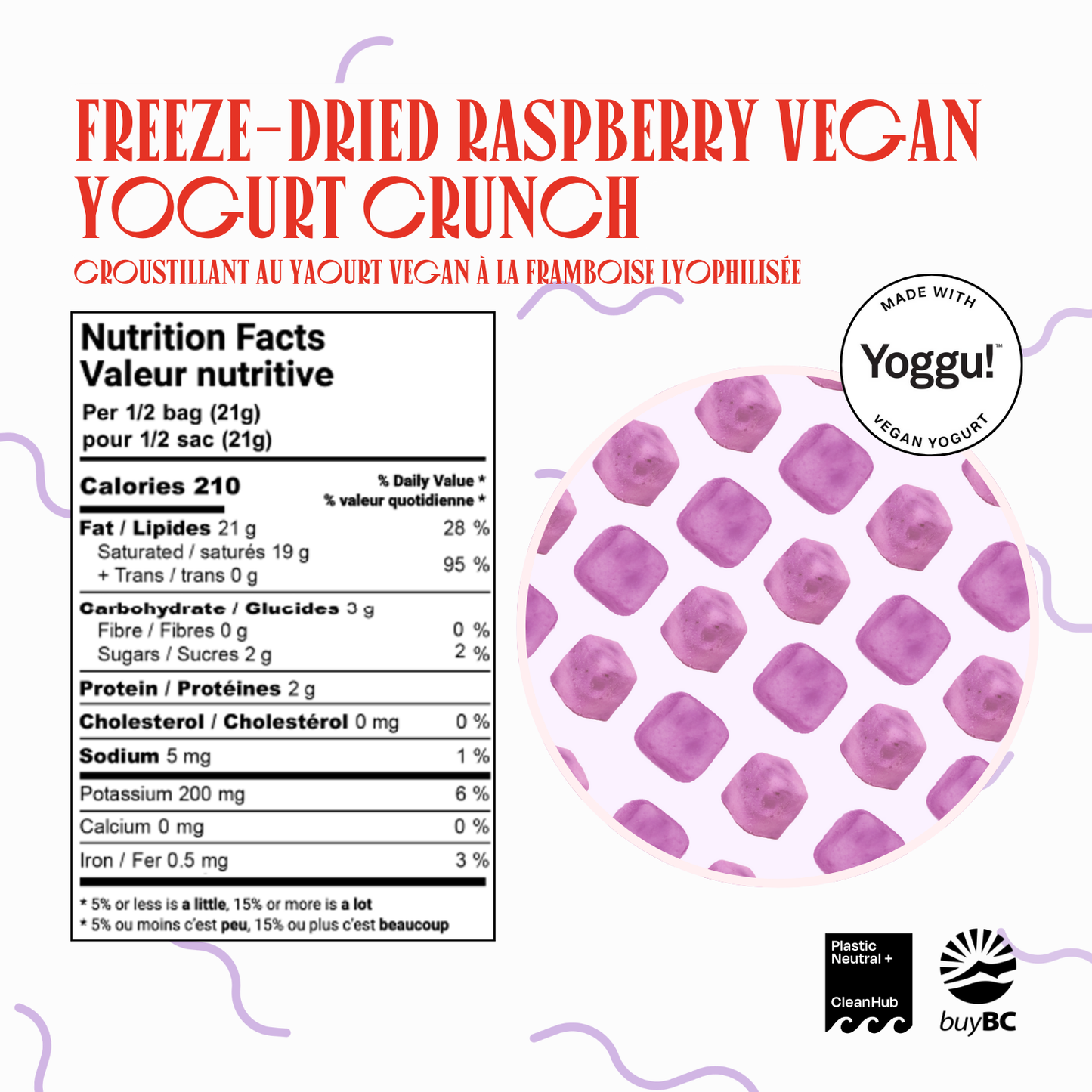 Freeze-Dried Dragon Fruit Vegan Yogurt Crunch