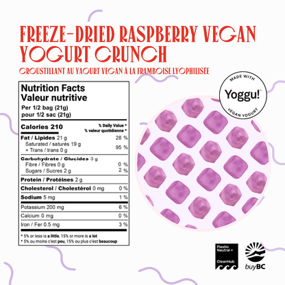 Freeze-Dried Dragon Fruit Vegan Yogurt Crunch