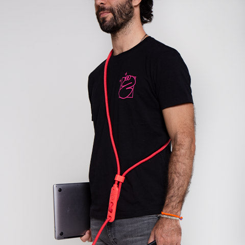 Handsfree Leash - Neon Coral