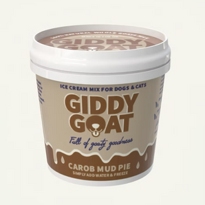 Goat Ice Cream Mix - Carob Mud Pie (Dog-safe Chocolate)
