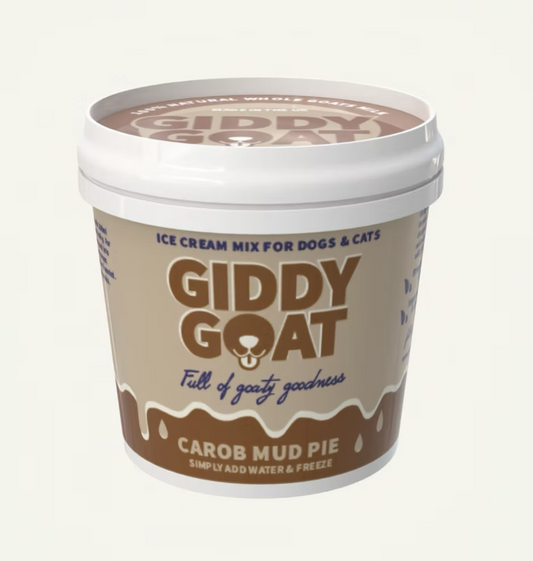 Goat Ice Cream Mix - Carob Mud Pie (Dog-safe Chocolate)