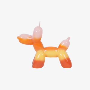 Hand Painted Balloon Dog Candle - Sunset