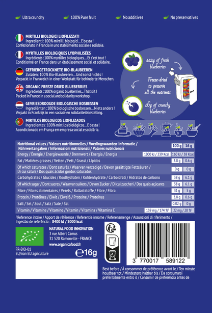 Crunchy Fruit Organic Blueberry