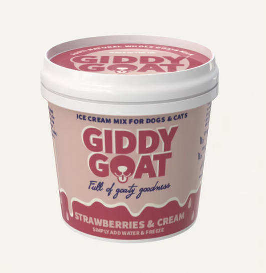 Goat Ice Cream Mix - Strawberries and Cream