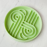 Official brand photo: Zoomies slow feeder bowl | Honeydew, view 4