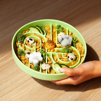 Official brand photo: Zoomies slow feeder bowl | Honeydew, view 2