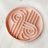 Official brand photo: Zoomies slow feeder bowl | Peach, view 4
