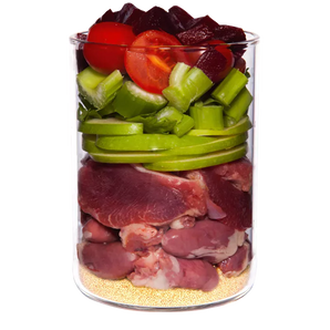 Spring Festival: chicken with tomato, amaranth and basil