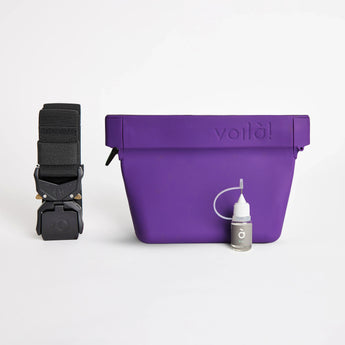 Voilà Standard Treat Pouch | Aubergine | Detail 4