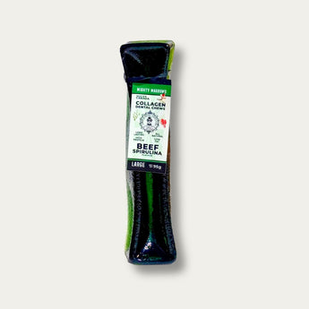 Wag & Bright Mighty Marrows collagen dental chew, Spirulina Beef, large
