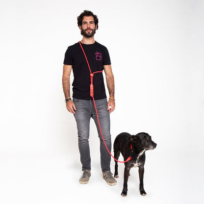 Handsfree Leash - Neon Coral