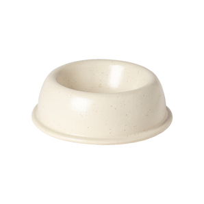 Bole - Bone Ceramic Dog Feeder Bowl - White
