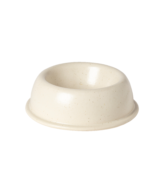 Bole - Bone Ceramic Dog Feeder Bowl - White
