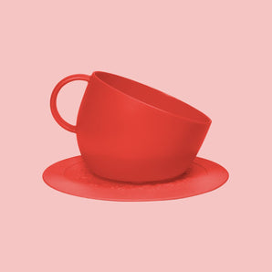 Cup & Plate Set - Red