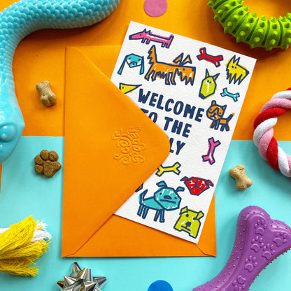 Edible Welcome To The Family Card - Bacon Flavour